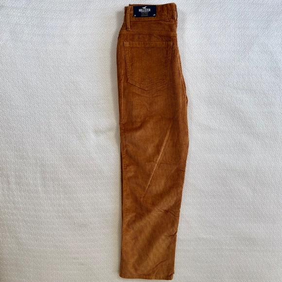 NWT Hollister High-Rise Dad Pants Corduroy Size 26 Length 29" Copper Brown - Picture 6 of 14